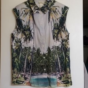 H&M Ladies Tropical Shirt Size 6 New